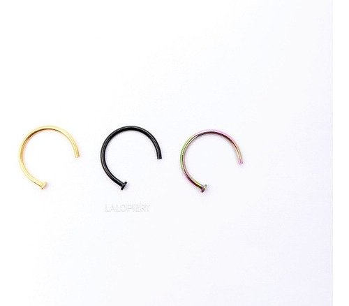 Piercing Argollitas Hoop 1.0mm Ionizadas