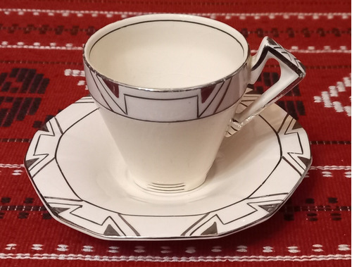 Pocillo  Café Porcelana Inglesa Meaking Art Deco Reposición