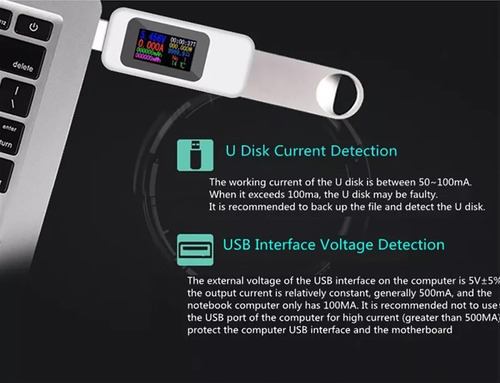 1 Kws-mx18 10 In1 Digital Lcd Display Usb Tester Tensão