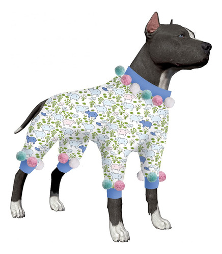 Lovinpet Pijama Para Perro, Grande, Protección Uv Y Posope.