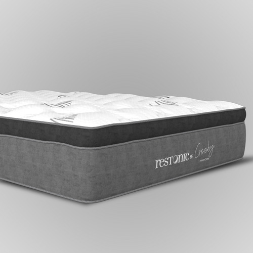 Colchón Restonic Matrimonial Cros + 2 Almohadas Memory Foam