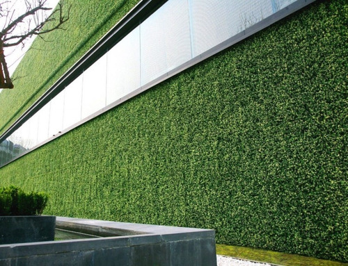 14 Pzas Muro Verde Follaje Artificial Sintentico 60x40 Cm