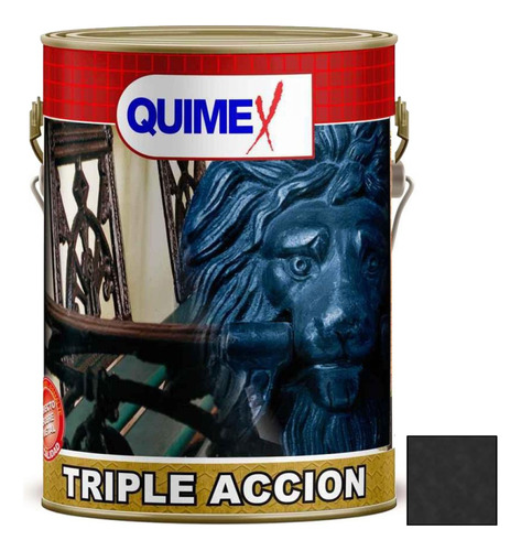 Pintura Esmalte Triple Acción Anti-oxido Quimex 1 Lt