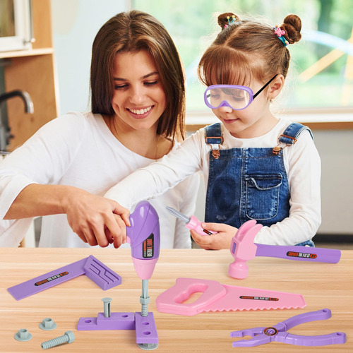 Juego De Herramientas Para Niños Con Taladro Y Caja