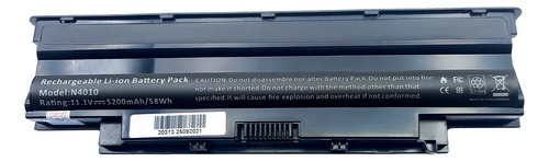 Batería Dell 13r 14r 15r N4010 N4050 N4110 N4120 N5050 N5110 Color de batería negro