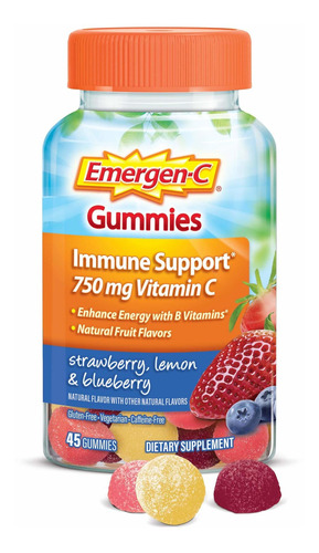 Emergen-c Gomitas De Vitamina C De 750 Mg Para Adultos, Gomi