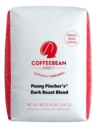 Coffee Bean Direct Penny Pinchers Dark Roast Blend, Grano E.