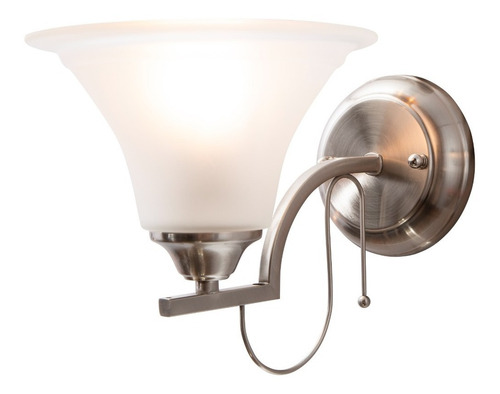 Aplique De Pared Lumimexico 8609-4 Níquel Satinado 60w E27 1 Luz