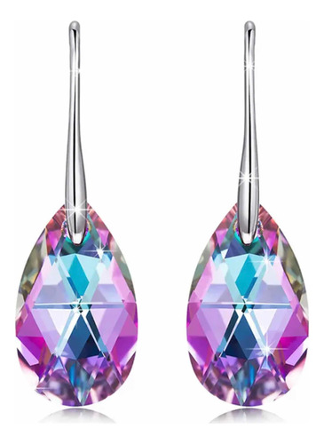 Aros Cristal Austriaco Tipo Swarovski; Regalo Mujer, Joyas