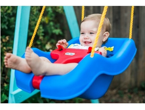 Little Tikes 2-en-1 snug'n Silla Columpio Seguro, Color Azul