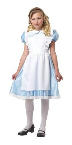 Disfraz Alicia Infantil Blanco/azul, Xs