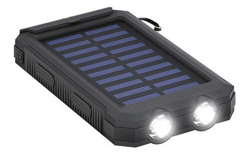 Cargador Portatil Solar Celular 10000mah Powerbank Con Luz