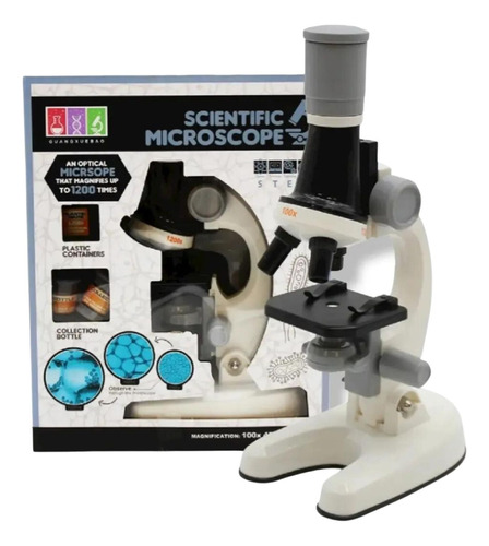 Microscópico Educacional  + Kit De Accesorios Niños Mz60