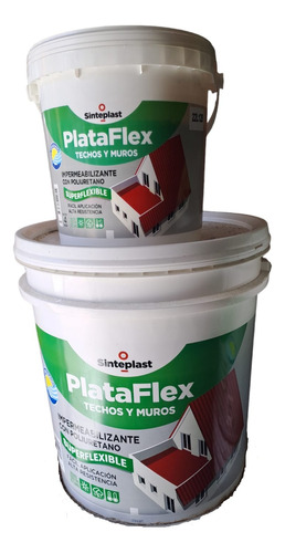 Pintura Membrana Liquida Plataflex 20 + 4 Litros Sinteplast
