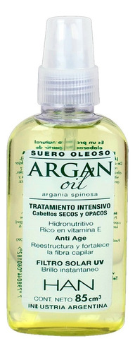 Han Suero Oleoso Serum Aceite De Argan Nutritivo X 85 Ml