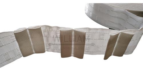 Cinta Tablas 4,5 Cm. Para Cortinas X 5 Metros / William Blanco Tablas Encontradas