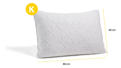 Pack De 2 Almohadas De Memory Foam King Size