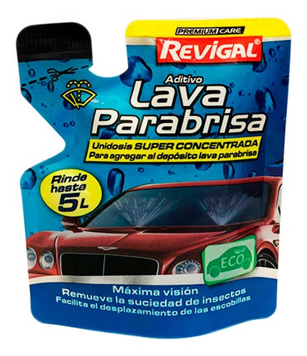 Lava Parabrisa Unidosis Super Concentrado Revigal 