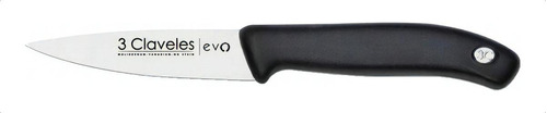 Cuchillo Para Verduras 3 Claveles De 9 Cms Evo 1351 Color Negro