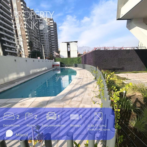 Nuevo Depto. 70 M2 Con 2 Dorm. Mariposa En Macul