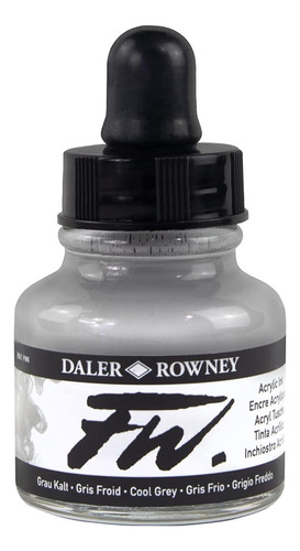 Daler Rowney Fw Artists Tinta Acrílica 29.5 Ml Bote - Gris F