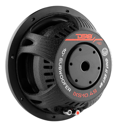 Subwoofer Ds18 Ixs10.4s De 10 Pulgadas Plano 600w Rms Color Negro