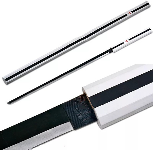 Espada Katana Sasuke Naruto Cosplay Aço Bainha Decorada