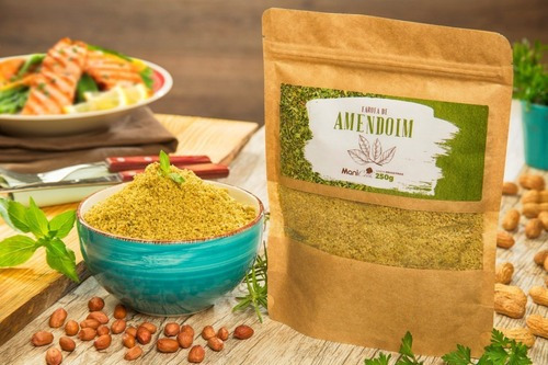Imagem 2 de 3 de Farofa De Amendoim Low Carb Sabor Ervas Finas - 250g