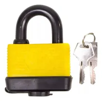 Comprar Candado 65mm Protección Exterior Container Camioneta Bodega Amarillo