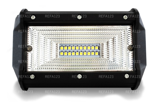 Faro Led 4x4 Camioneta Rectangular 13cm 20 Led 1 Pza