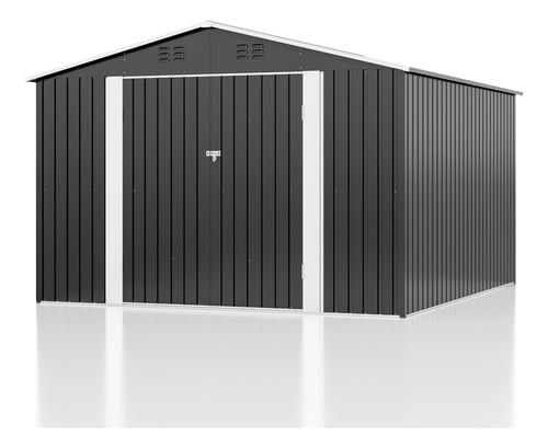 Airwire Cobertizo 10x9 Pies Resistente Negro