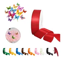 Comprar Listón Satinado 4 Cm Decoracion Popotillo Colores Listón 91m Color Rojo Rollo De Liston Satinado