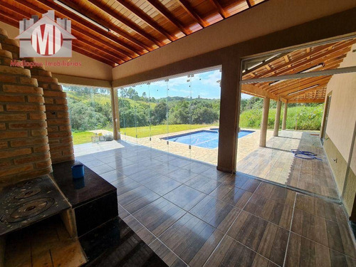 Linda Chácara Em Fase De Acabamento, Com 3 Dormitórios, Jardim, Piscina, Lago, Córrego, À Venda, 2000 M² Por R$ 580.000 - Zona Rural - Pinhalzinho/sp - Ch0850
