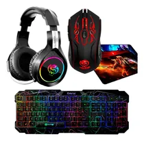 Comprar Kit Gamer Cybertel 4 En 1 : Mouse + Pad + Teclado + Audífono