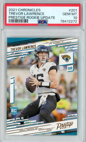 Tarjeta De Fútbol Panini Prestige Trevor Lawrence 201 Rookie