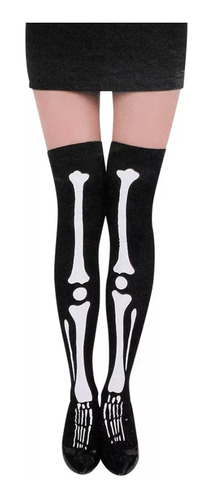 Calcetines Medias Huesos Esqueleto Halloween Disfraz Cosplay