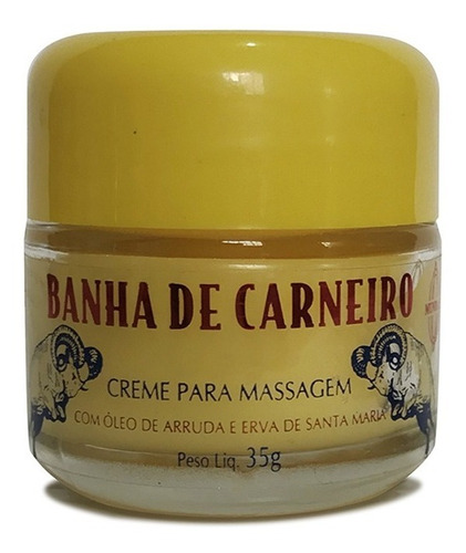 Creme Massageador Banha De Carneiro 35g Massagem Dores
