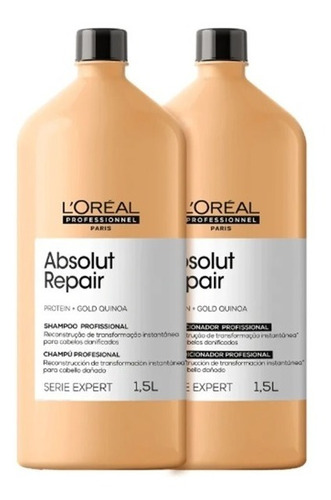 Kit Loreal Absolut Repair Shampoo 1,5l + Condicionador 1,5l