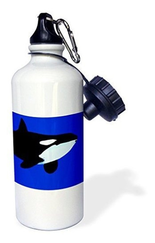 3drose Orca Killer Whale - Botella De Agua Subacuática Para 