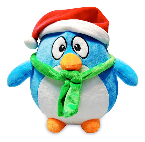 Peluche Navideño De Pingüino Regalo Suave Y Decorativo Para