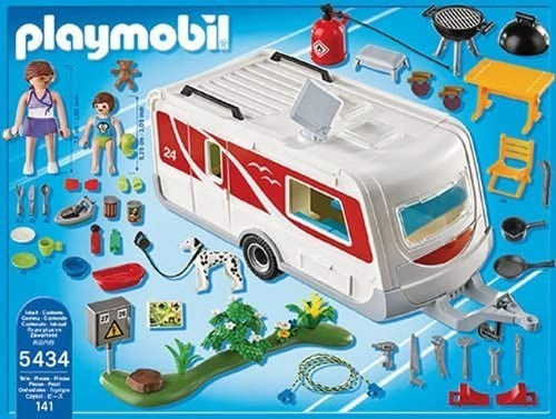 Imagen 1 de 10 de Playmobil 5434 Caravana Family Fun En Excelente Estado