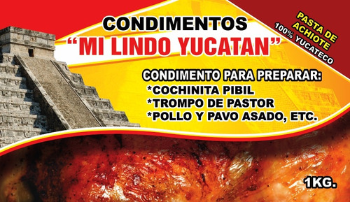 6kg Condimento 100% Yucateco Recado Rojo