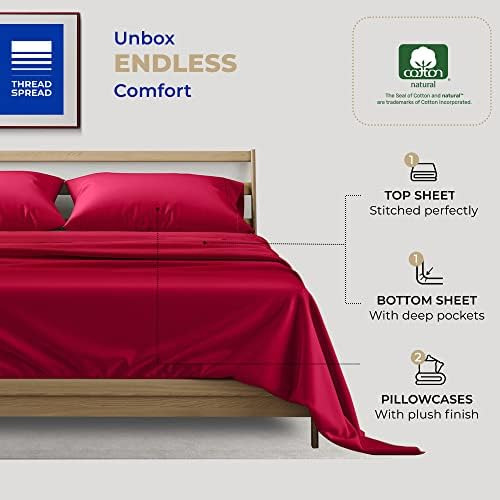 Thread Spread Sábanas 100% Algodón Para Cama King Size ' Jue