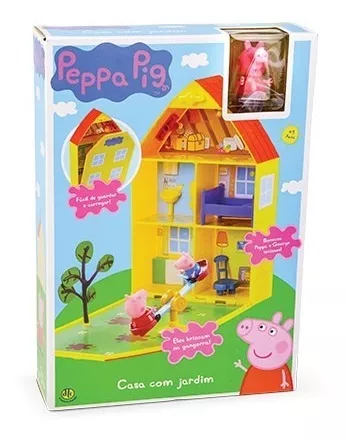 Casa Da Peppa Pig + 17 Bonecos De Amigos E Família 194-2