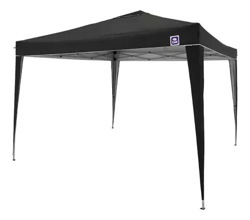 Tenda Gazebo Dobrável 3x3 Sanfonada Articulada Alum. Belfix Cor Preto