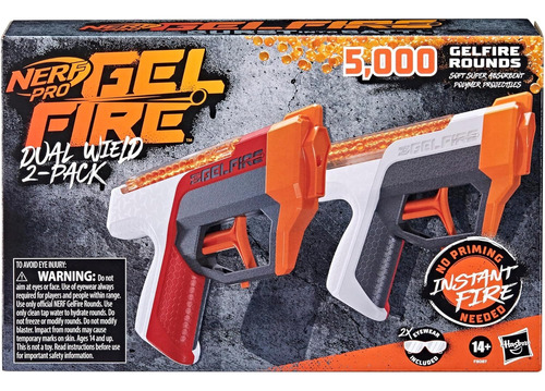 Pistola De Hidro Gel Nerf Pro Gel Fire 2pistolas+2par Gafas