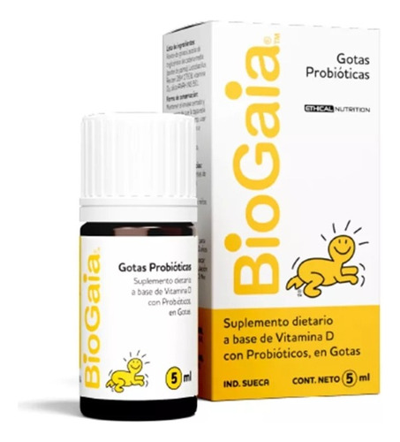 Biogaia Gotas Probioticas Vitamina D Suplemento Dietario 5ml