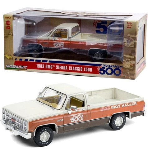 Gmc Sierra Clasica 1500 1983 Indianapolis 67 Greenlight 1:18