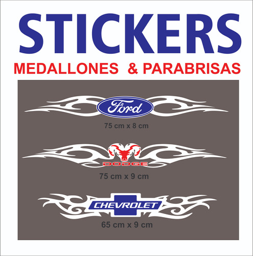 Stickers Para Parabrisas Autos Camionetas