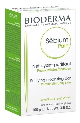 Bioderma Sebium Pain 100g Limpia Impurezas Seboregulador